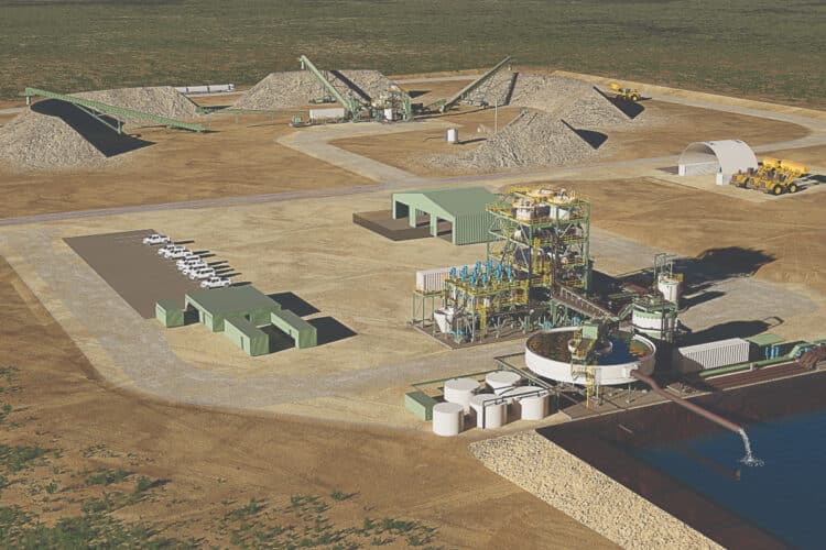 A render of the proposed VRX Silica site at Arrowsmith North. Image: VRX Silica